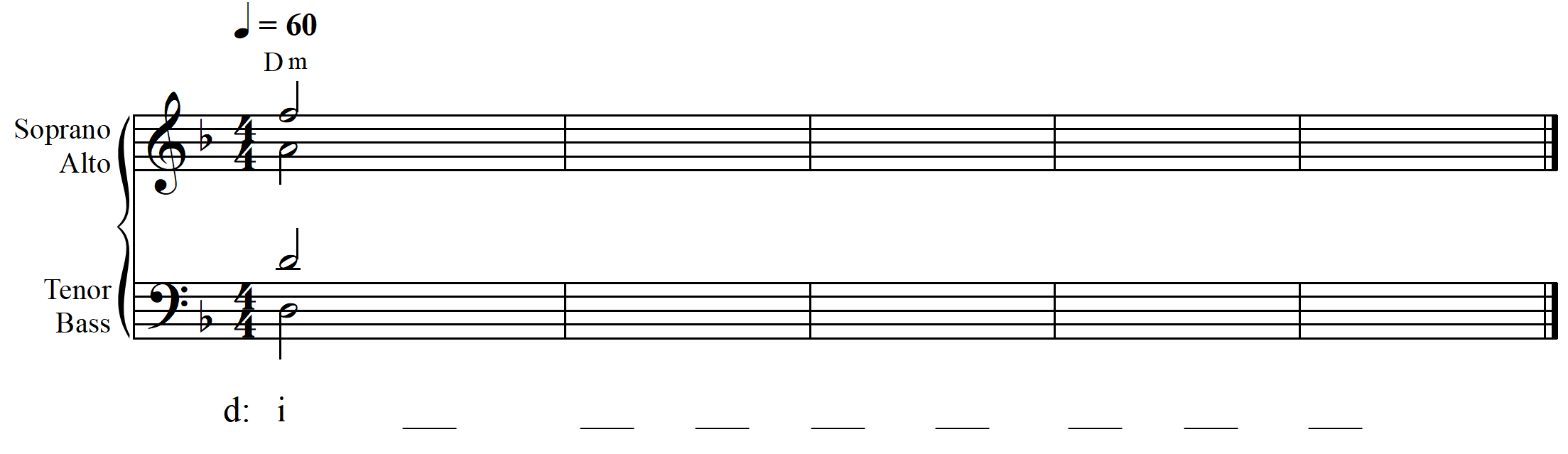 melodic dictation simple meter intermediate example 2 start